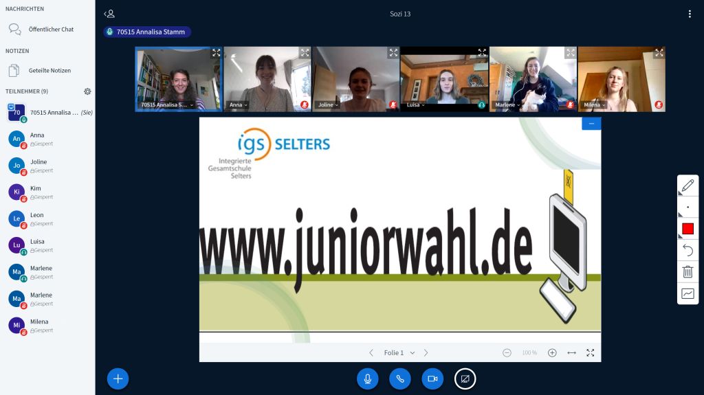 Juniorwahl 2021 an der IGS Selters