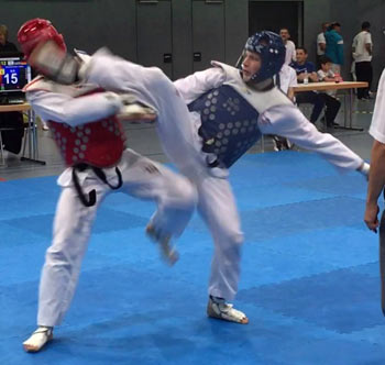 Taekwondo-Athlet Justin Grtzmacher in der Nationalmannschaft