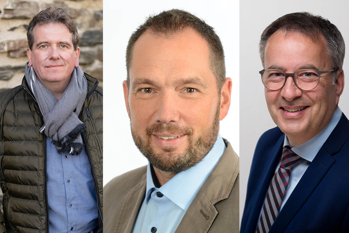 Von links: Die Kandidaten Johannes Hrter, Manuel Seiler und Hans-Dieter Spohr. Fotos: privat