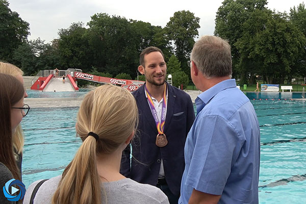 Empfang fr WM Sportler Kai Kazmirek in Neuwied