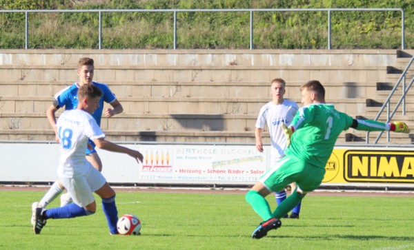 Kerem Sari bei seinem Treffer zum 2:0. (Foto: JSG Wisserland)