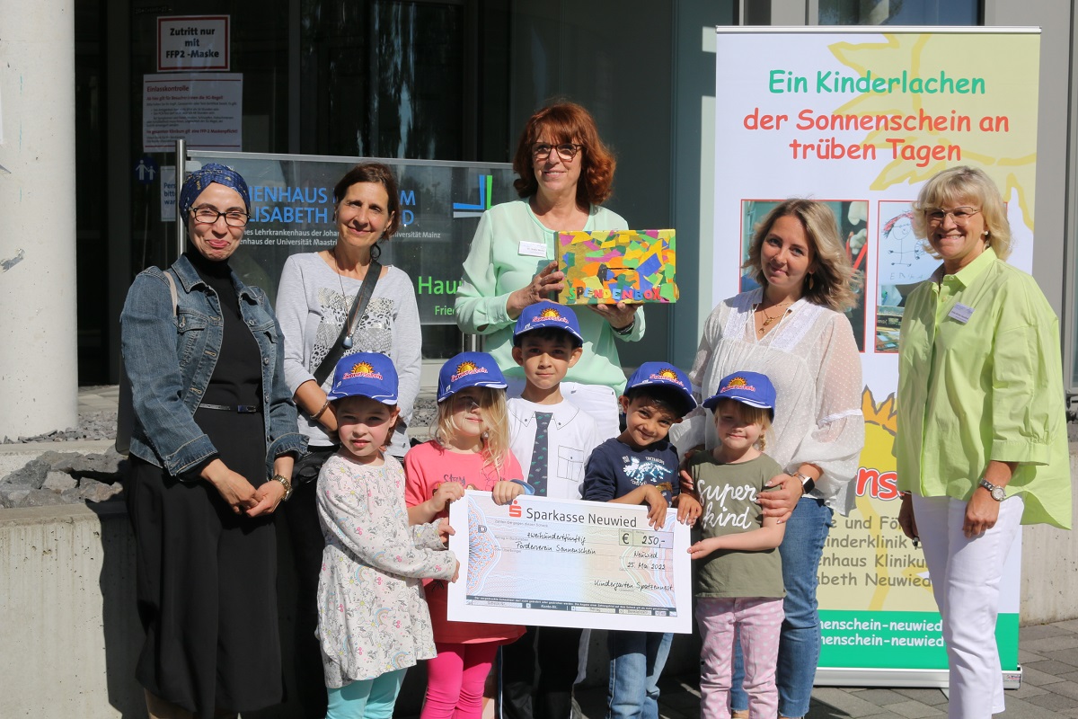 Spende der Kita Spatzennest Dernbach an den Sonnenschein-Verein