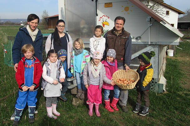 Die Kinder der Musegruppe lernten auf dem Heimbacher-Hof allerhand ber die Herkunft ihres Essens. Foto: Stadtverwaltung Bendorf