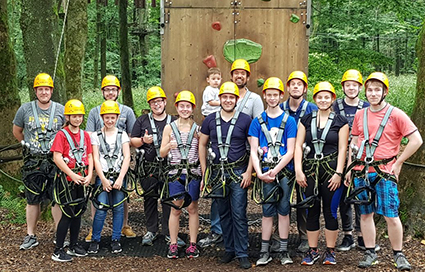 Einen schnen Tag im Kletterwald verbrachten die Mitglieder/innen des BCA in Bad Marienberg. Foto: Verein