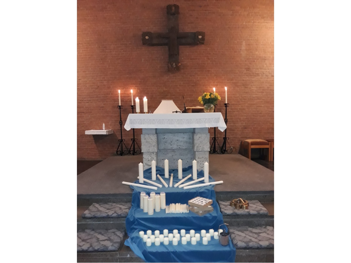 Kerzenweihe zu Maria Lichtmess mit Musik in der St. Barbara-Kirche in Katzwinkel 
