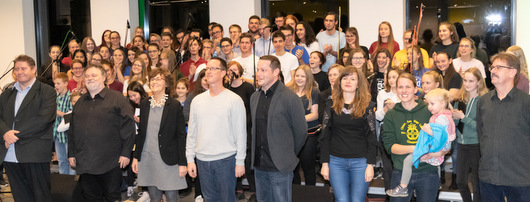 Es lag viel Musik in der Luft whrend des Besuchs der ungarischen Partner vom Gymnasium Nagy Lajos aus Pcs in Marienstatt. (Foto: Gymnasium Marienstatt)