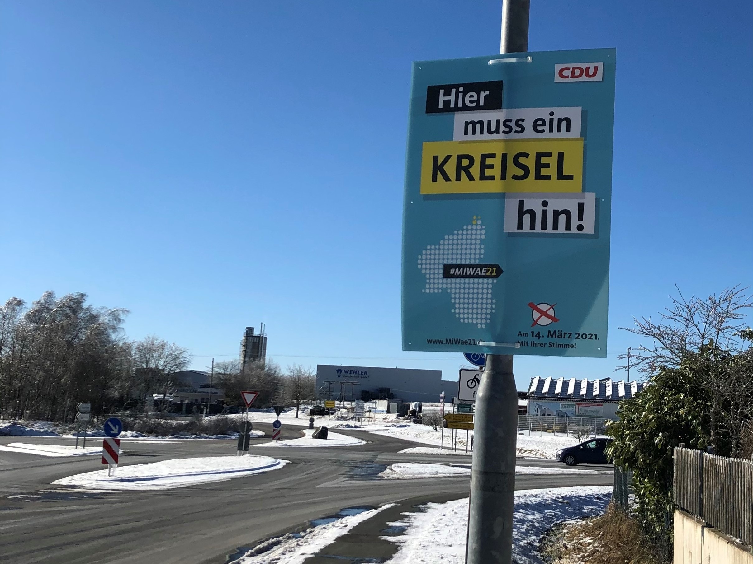 Die Forderung nach einem Kreisverkehr steht an erster Stelle (Quelle: Brgerbro Michael Wschebach)