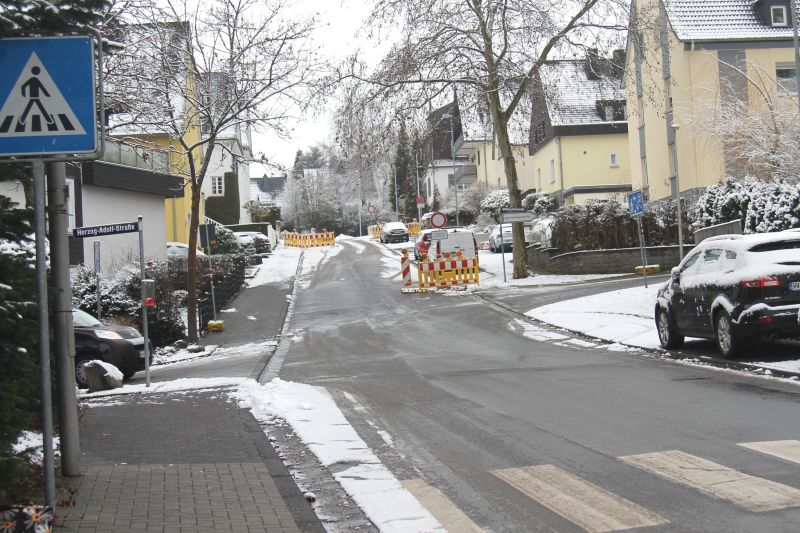 Baustelle Kreisel Frstenweg: Fortsetzung ab 11. Januar