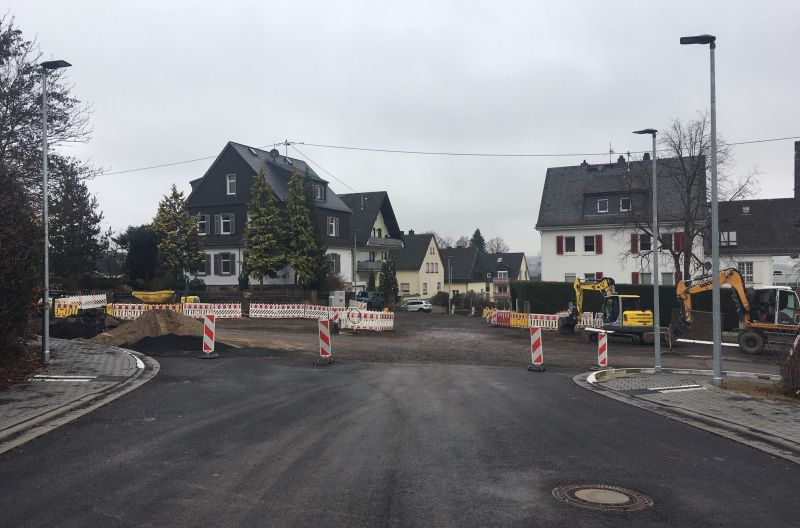 In Montabaur geht die Baustelle am Kreisel Frstenweg bis voraussichtlich 11. Januar in die Winterpause. Foto: Stadt Montabaur