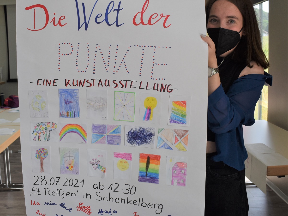 Mit diesem Plakat wurde Freunde, Verwandte und Interessierte zur Finnissage eingeladen. (Alle Fotos: Wolfgang Rabsch)