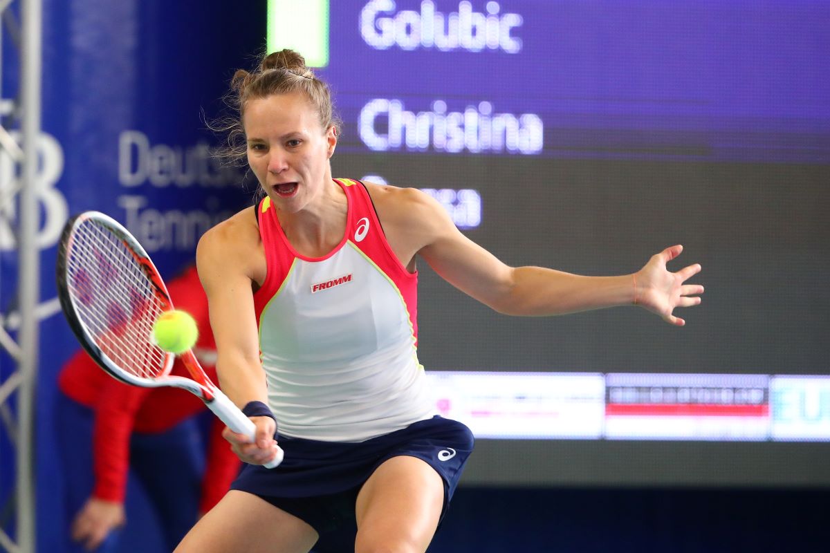 Kein guter Samstagnachmittag fr Viktorija Golubic: Erst verlor sie das Halbfinale im Einzel, dann das Endspiel im Doppel. (Foto: Veranstalter)