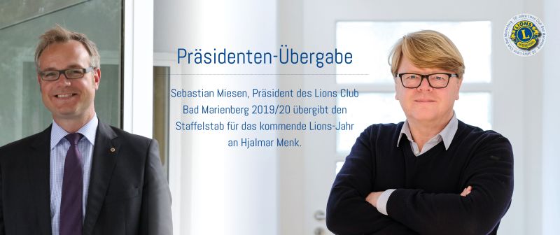 Hjalmar Menk ist neuer Prsident des Lions Club Bad Marienberg