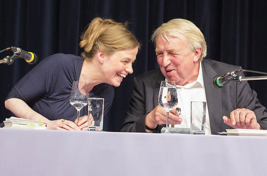 Mariana Leky und Hanns-Josef Ortheil im Gesprch im Literatursommer 2019. Foto: Helmi Tischler-Venter 