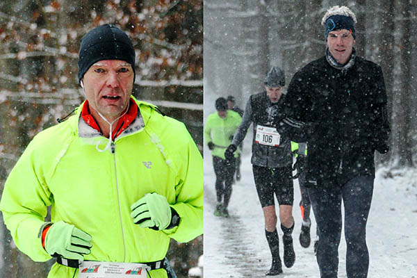 Erik Weler und  Jendrik Gra (LT Puderbach) steht die Anstrengung beim Siebengebirgsmarathon ins Gesicht geschrieben. Fotos: Veranstalter