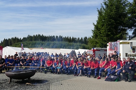 Der 35. Geburtstag des Kreisjugendverbandes Altenkirchen der Feuerwehr an der Skihtte in Emmerzhausen war ein voller Erfolg. (Foto: ma)