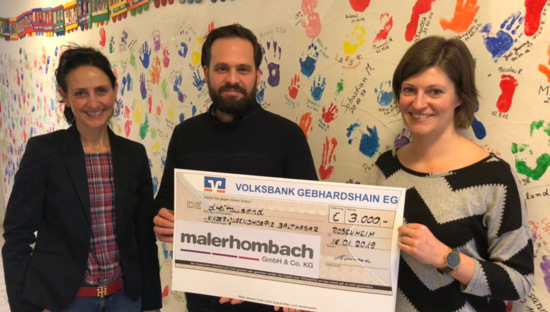 malerhombach spendet 3.000 Euro an Hospiz Balthasar