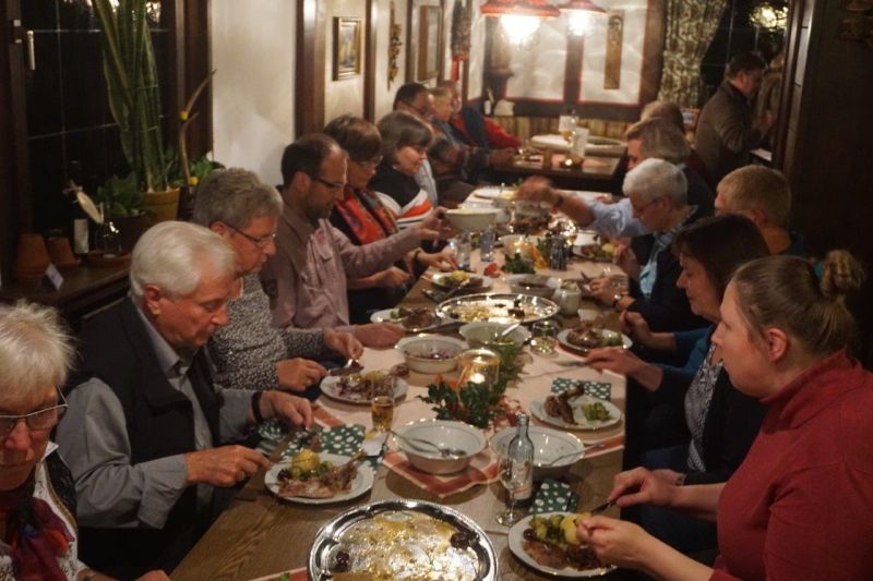 Den Organisatoren des Martinspilgerweges schmeckte die Martinsgans. Foto: privat