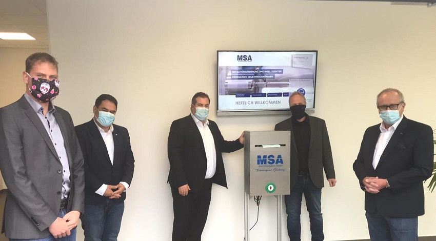 MSA aus Eichelhardt entwickelt kontaktlosen Maskenautomat 