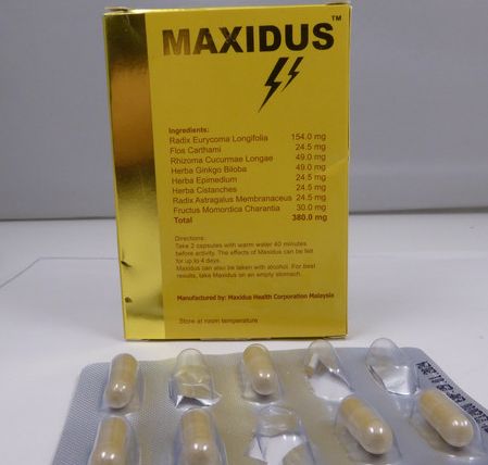 Gefhrlicher Arzneiwirkstoff: Warnung vor Potenzmittel Maxidus