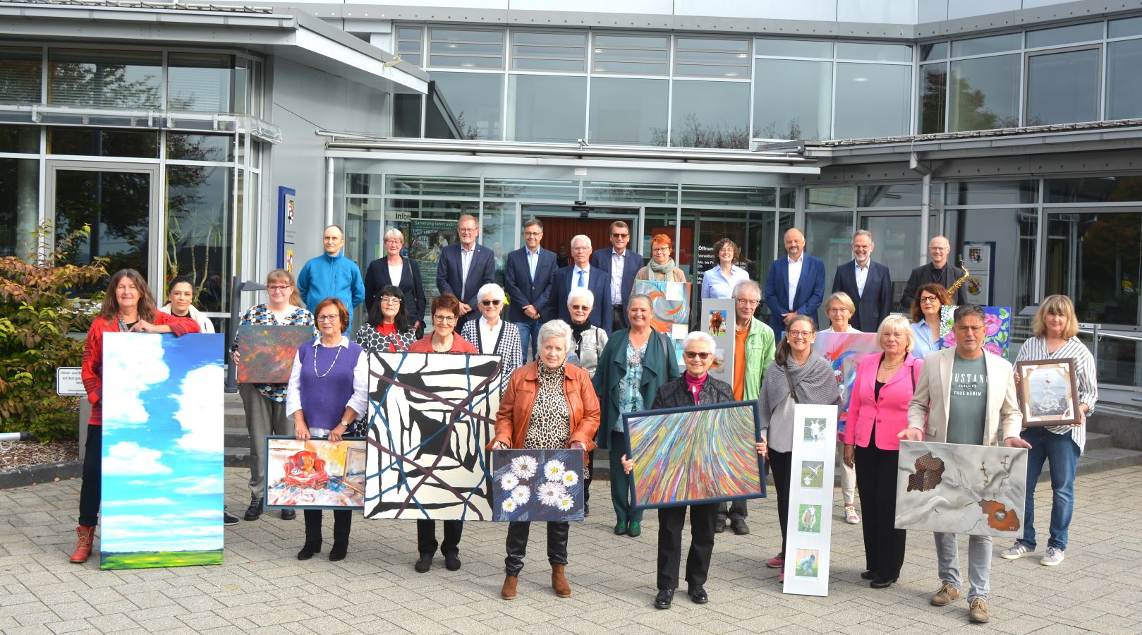 Kunst in der Stadt: Die Kunstmeile in Bad Marienberg feierte die Vernissage. (Alle Fotos: Wolfgang Rabsch)