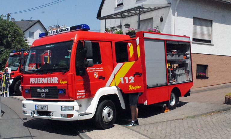 TSF-W der Feuerwehr Melsbach konnte bewundert werden. Fotos: kk