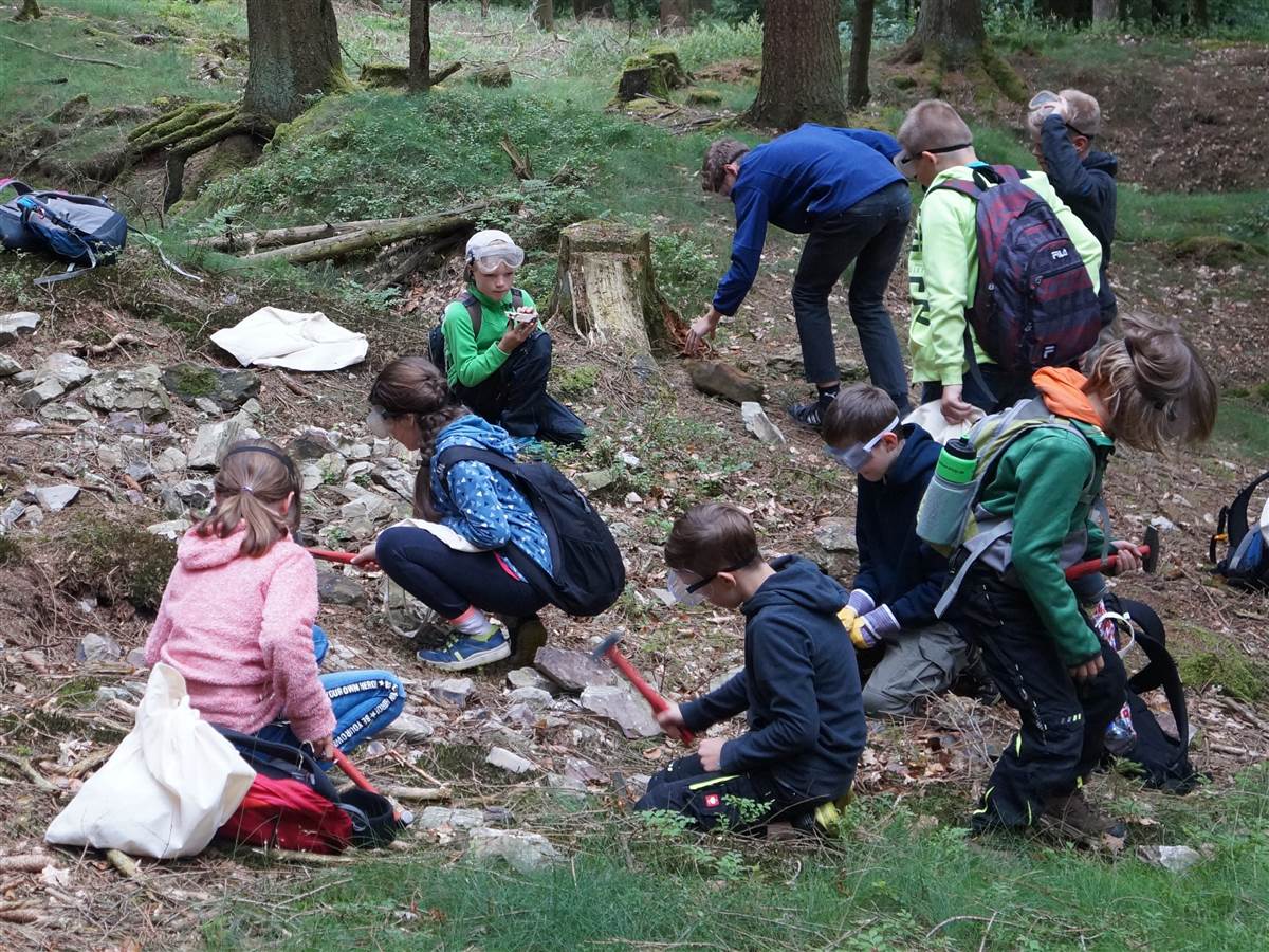 Unter anderem bietet das Bergbaumuseum Sassenroth die Mglichkeit zur Mineraliensuche in diesem Sommer an. (Foto: Bergbaumuseum)  