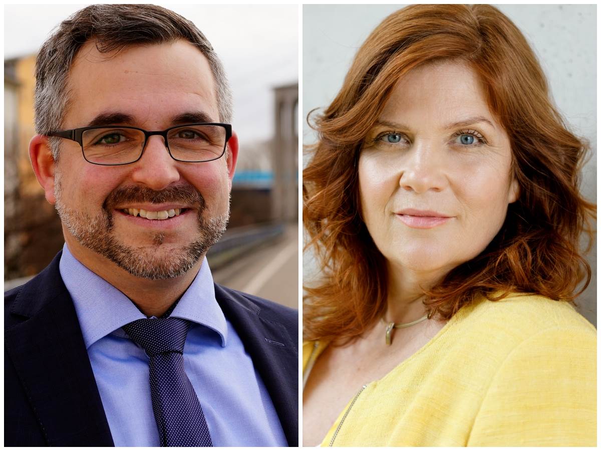 Landtagskandidat Dennis Mohr und Bundestagsabgeordnete Sandra Weeser (Foto: Wahlkreisbro Weeser) 