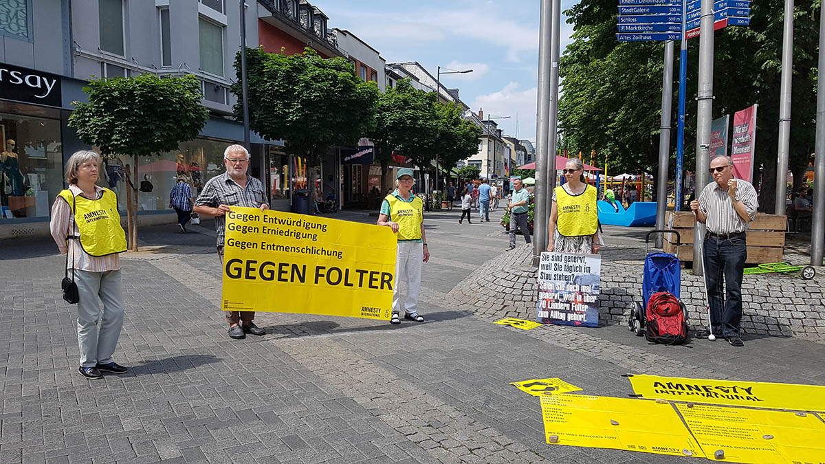 Amnesty International Neuwied: Mahnwache fr die Uiguren