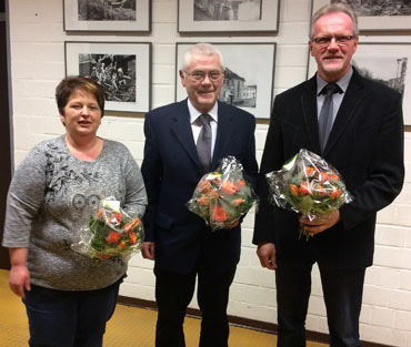 Die Beigeordnete Simone Beutgen, Ortsbrgermeister Wolfgang Klein und der Erste Beigeordnete Albert Rdder (von links bilden die neue Fhrungsspitze im Ortsgemeinderat Hvels. Foto: Verwaltung

