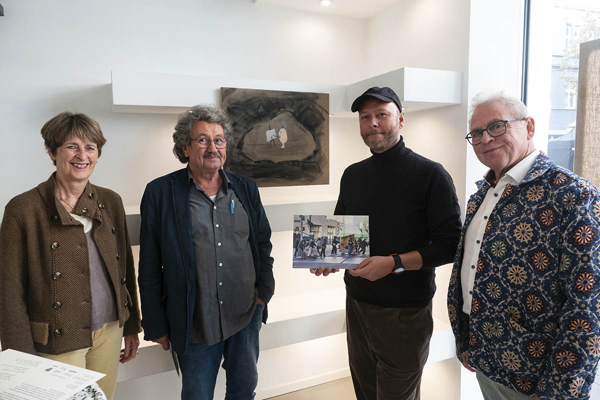 Von links: Marietta Reuther, Theo Mitschang, Elmar Hermann und Hans-Joachim Mehlhorn. Fotos: Wolfgang Tischler