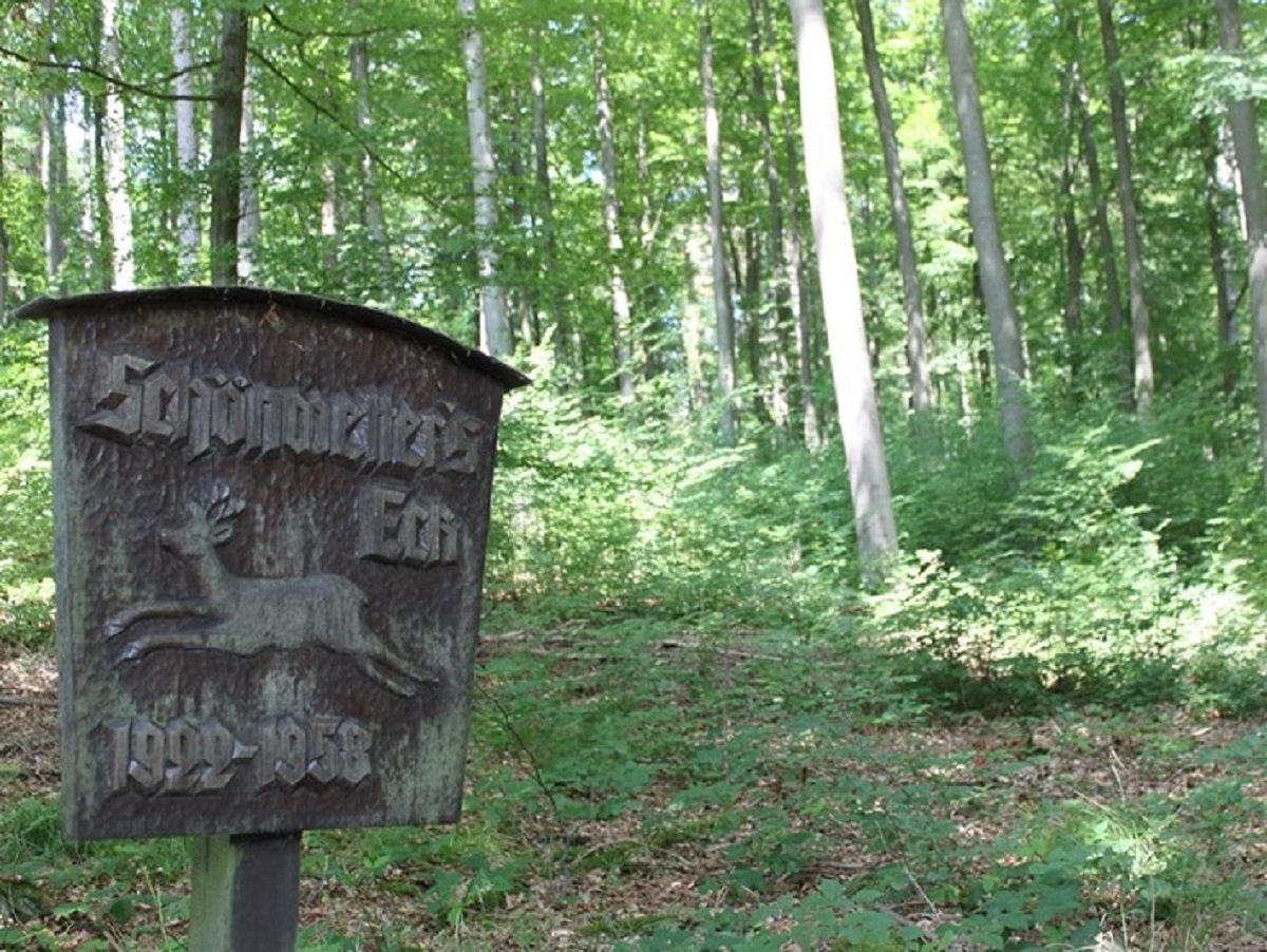 Start der interaktiven Schnitzeljagd ist am Schnwetterseck. (Fotos: Sabine Hammann-Gonschorek)