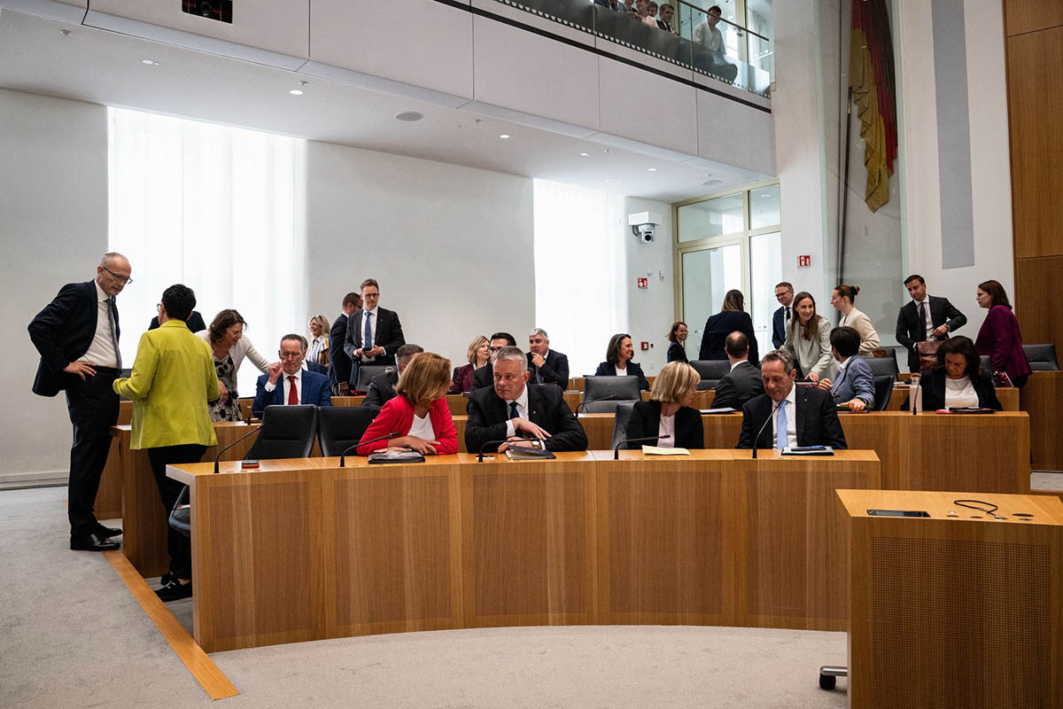 Gro�e Koalition in Rheinland-Pfalz zieht erste Bilanz . Foto: Hannes Albert/dpa