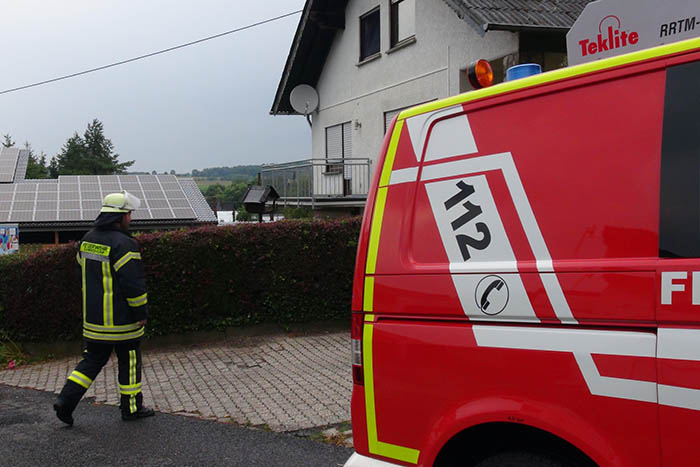 Unwetter ber Dierdorf erfordert Feuerwehreinstze