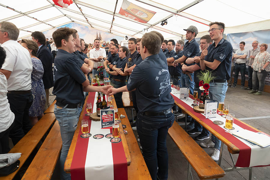 Burschenverein Oberraden feierte 95. Geburtstag 