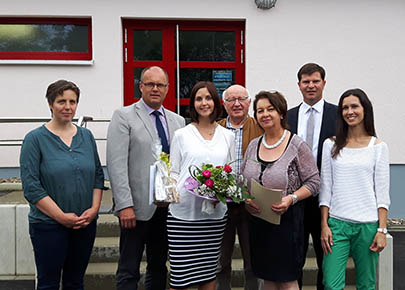 Ein herzliches Willkommen galt der neuen Schulleiterin, Melanie Opitz. Foto: Verwaltung