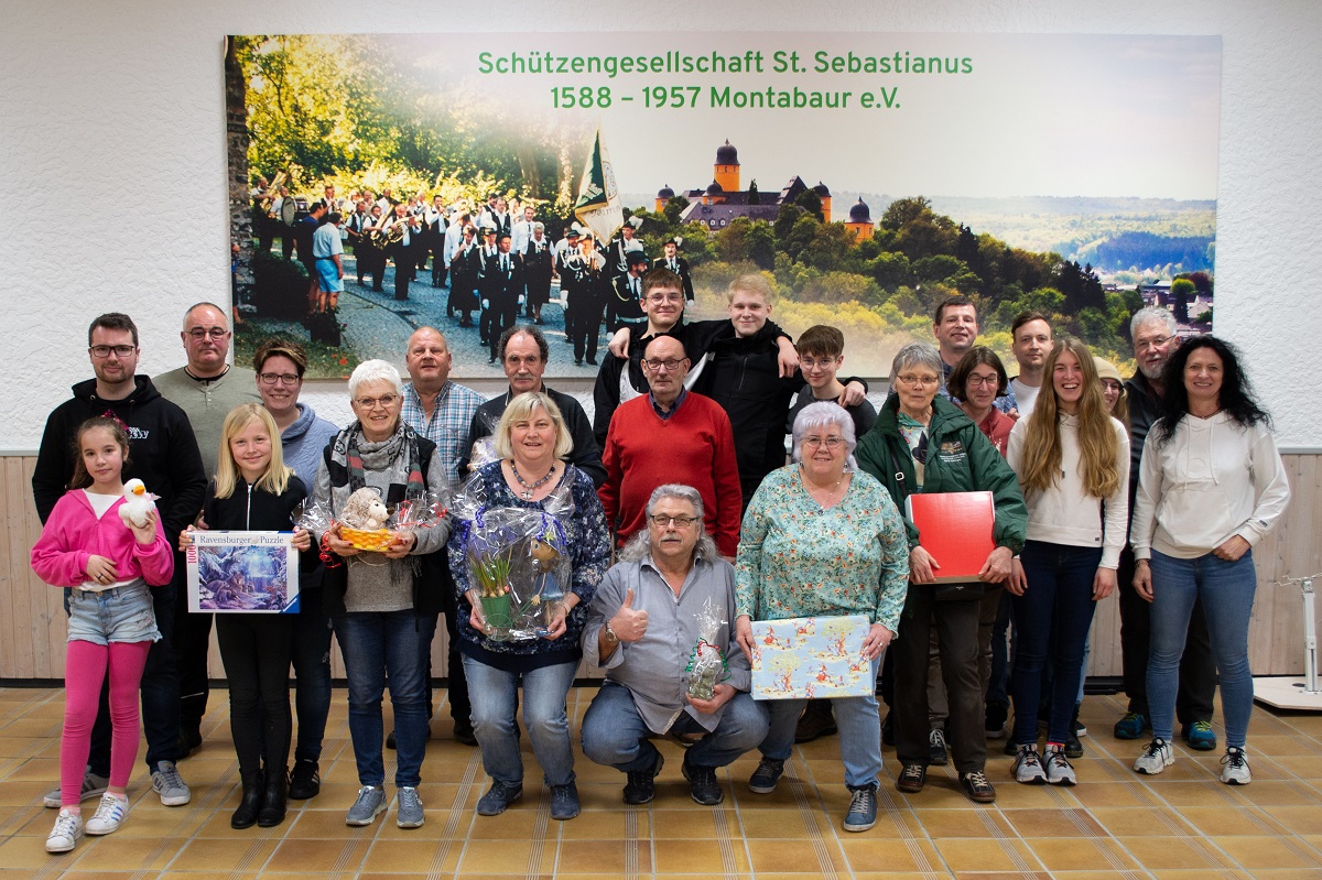 Die Sieger vom Ostereierschiessen 2023. (Foto: Schtzengesellschaft St. Sebanstianus Montabaur)