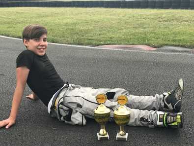 Hitziges ADAC-Kart-Cup-Rennen fr Pablo Kramer vom AC Hamm/Sieg