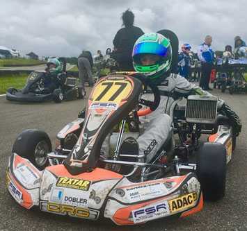 Pablo Kramer vom AC Hamm siegt beim Kart-Cup in Bopfingen