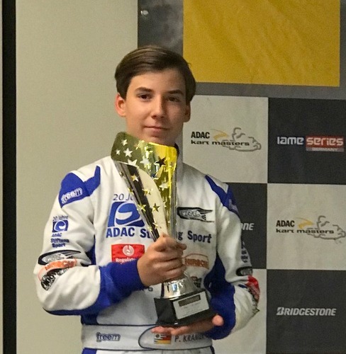 Pablo Kramer wurde Sechster in der OK-Junior-Klasse beim ADAC Kart Masters. (Foto: privat) 