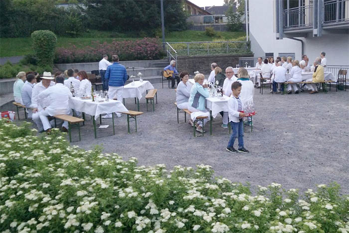 Picknick in Wei in Dernbach