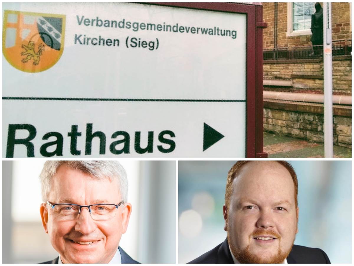 Michael Conrad (CDU, links unten) und Andreas Hundhausen (SPD) streben beide den Chefsessel in der Kirchener Verwaltung an. Was ist bislang ber die Themen bekannt, mit denen sie um Whlerstimmen werben wollen? (Fotos: Archiv, CDU, SPD) 