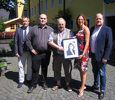 Brgermeister Rainer Buttstedt, Uwe Steiniger, Dietmar Schumacher, Sabine Btzing-Lichtenthler und Andreas Hundhausen (von links). Foto: SPD