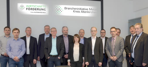 Die anwesenden Vertreter der Lenkungsgruppe der Brancheninitiative Metall. Foto: Wirtschaftsfrderung 