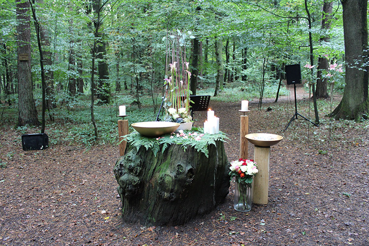 Dritte Gedenkfeier im Ruhewald Steimel