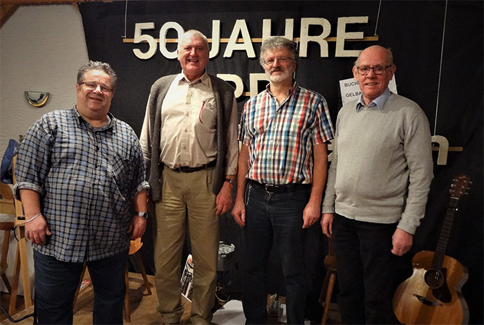 Bei der 50-Jahrfeier des SPD Ortsvereins hatte der Vorstand noch gut lachen, jetzt droht den Sozis im sdlichsten Westerwald das Aus. Foto: SPD 