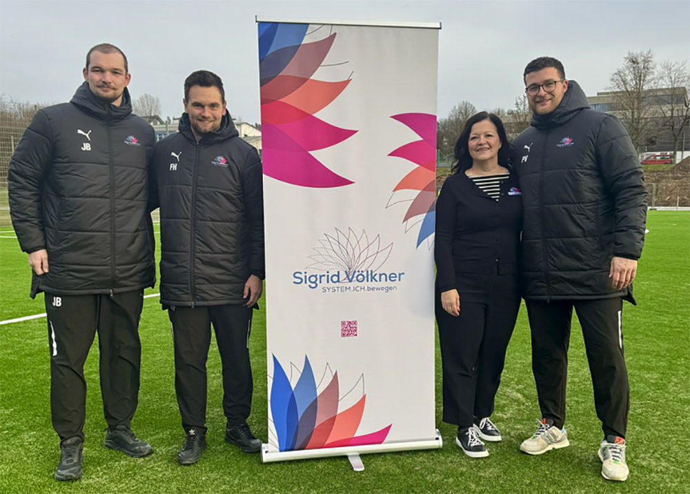 Jan Bhning (1. Mannschaft), Fabian Heinen (1. Mannschaft), Sigrid Vlkner und Philip Vlkner (2. Mannschaft). Foto: Privat