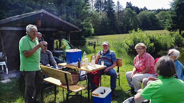 Verdiente Rast nach der Wanderung. Foto: Privat