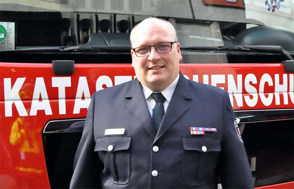 Der stellvertretende Kreisfeuerwehrinspekteur (KFI) Matthias Theis. (Foto: kk)