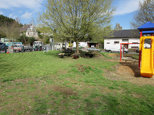 Arbeiten am Mehrgenerationenplatz in Wickhausen fortgesetzt