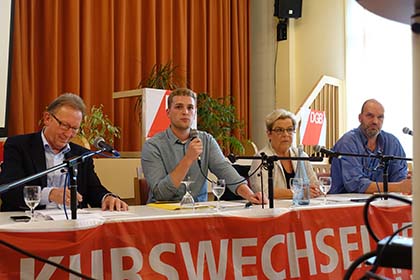 Podiumsdiskussion des DGB und der IG Metall zur Bundestagswahl